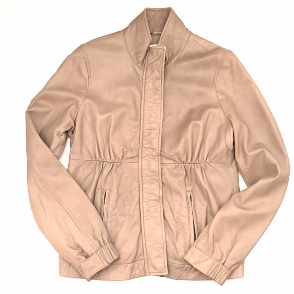 Vintage VINCE. Moto Tan Authentic Vintage Genuine tan leather Jaquet Women XS